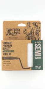 Two Fussy Blokes Microfibre Rollers: 100mm x 10mm NAP - 10Pk