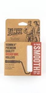 Two Fussy Blokes Microfibre Rollers: 100mm x 5mm NAP - 10 Pk