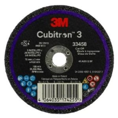 3M™ 33458 Cubitron™ 3 Cut-Off Wheel: 75mm x 1.0mm - Box 5