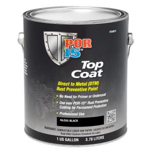 POR-15® Top Coat DTM: Gloss Black - 3.78L