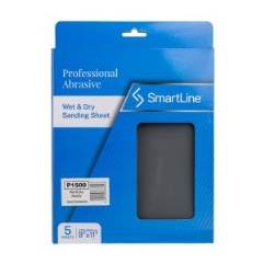SmartLine™ Wet & Dry Sanding Sheets: P1500 - Pkt 5