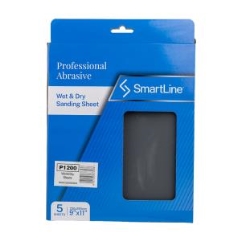 SmartLine™ Wet & Dry Sanding Sheets: P1200 - Pkt 5